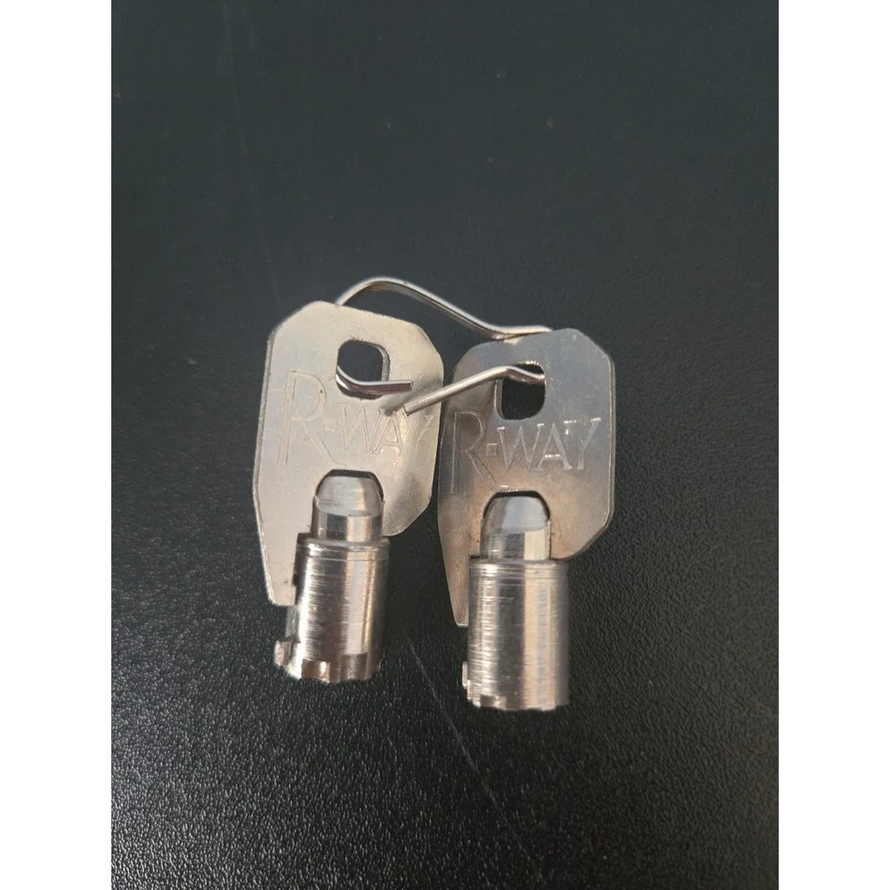 2 R-Way Sheboygan Lock GEM Tubular Barrel Replacement Keys‎ RWF5 RWF6